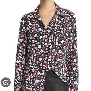 Equipment Femme Floral Button Down Shirt Blouse